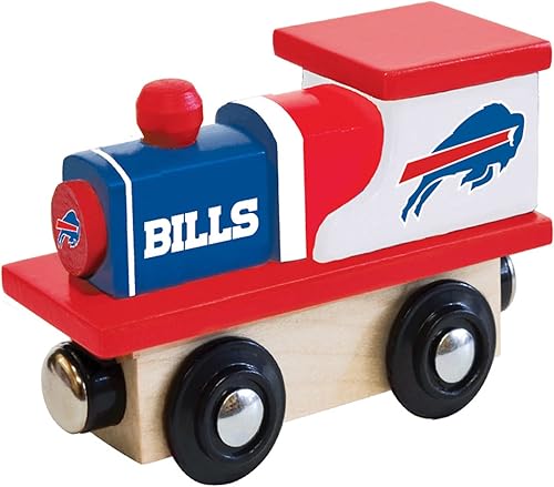 Miniatura 21 de MasterPieces Tren de juguete de madera real de los Denver Broncos de la NFL, para mayores de 3 años