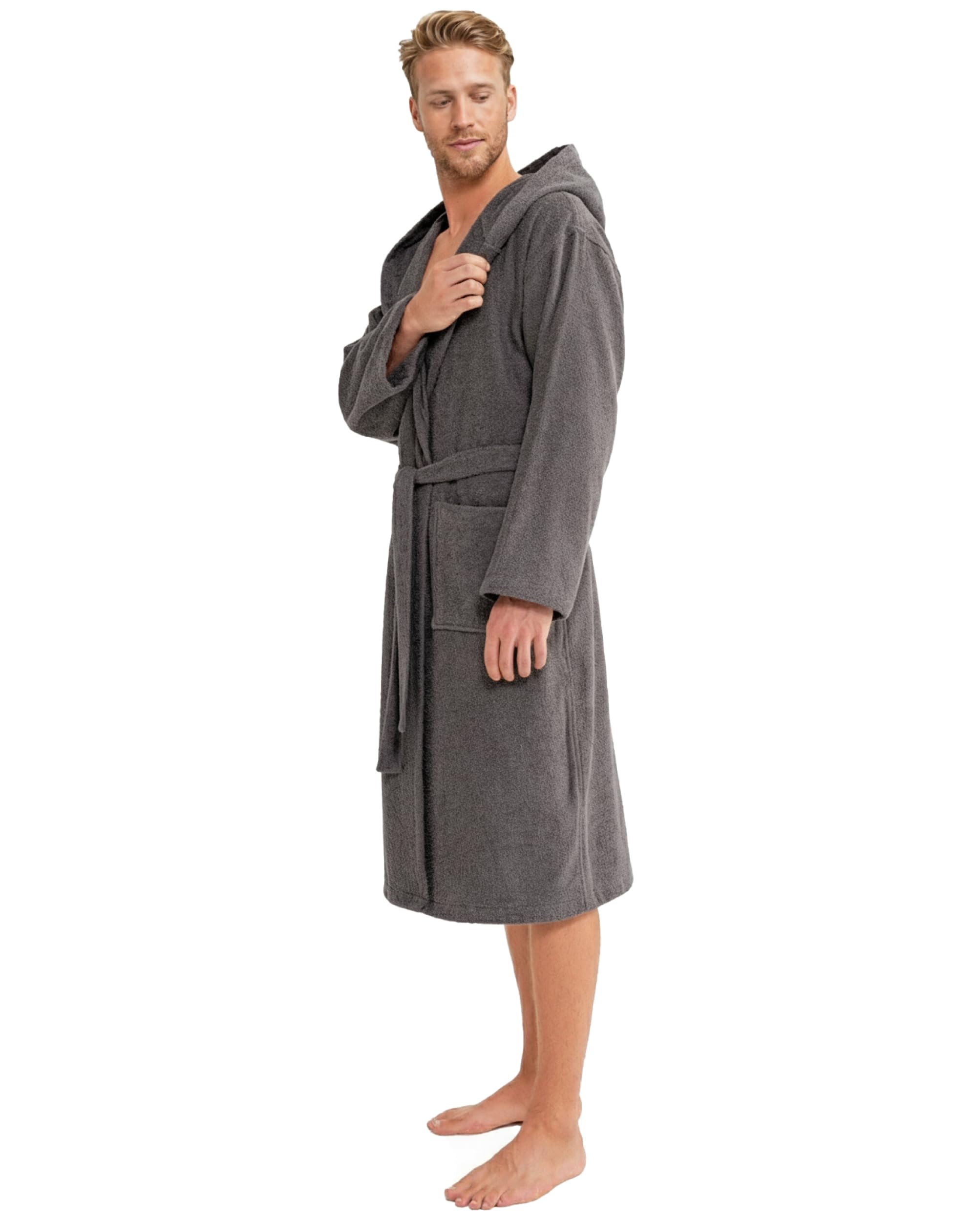 Twinzen - Peignoir de Bain Homme 100% Coton Oeko-Tex