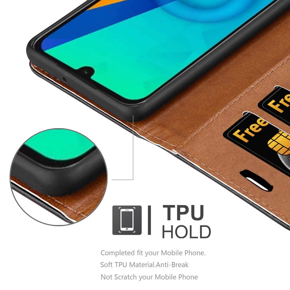 ICatchy Custodia A Portafoglio Con Supporto Per Huawei Y5 2019 – Pelle PU Nero, Funzione Stand - 2
