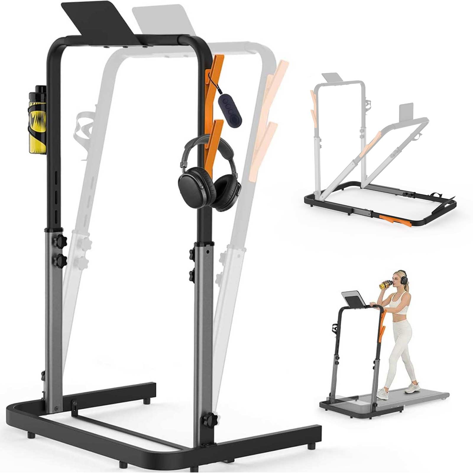 Photo 1 of ***BROKEN*** Foldable Walking Pad Handle Bar, Adjustable Height & Angle for 22.4" Wide