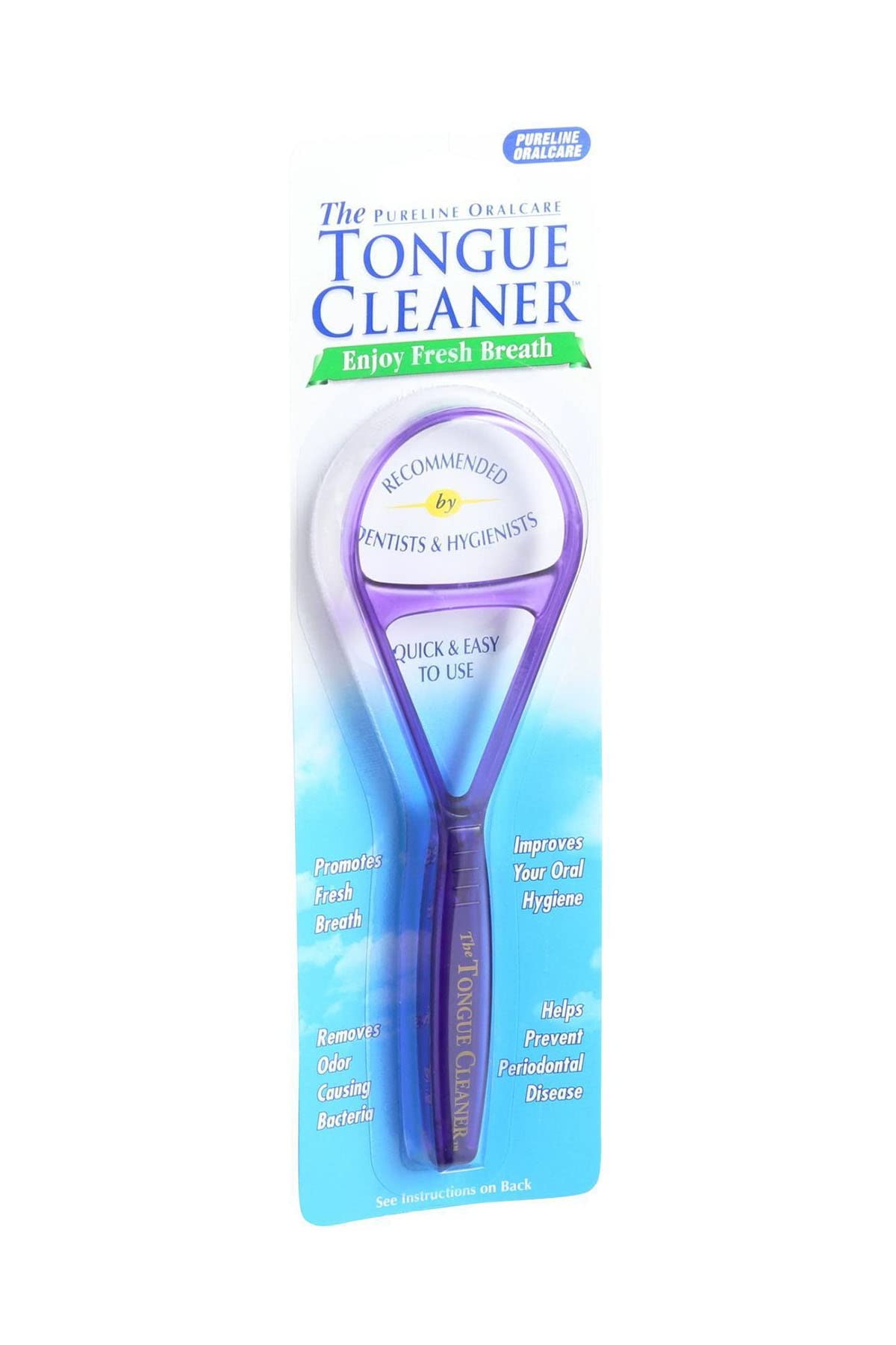Cobalt Blue Tongue Cleaner - 1 pc,(Pureline Oralcare) by Select Nutrition