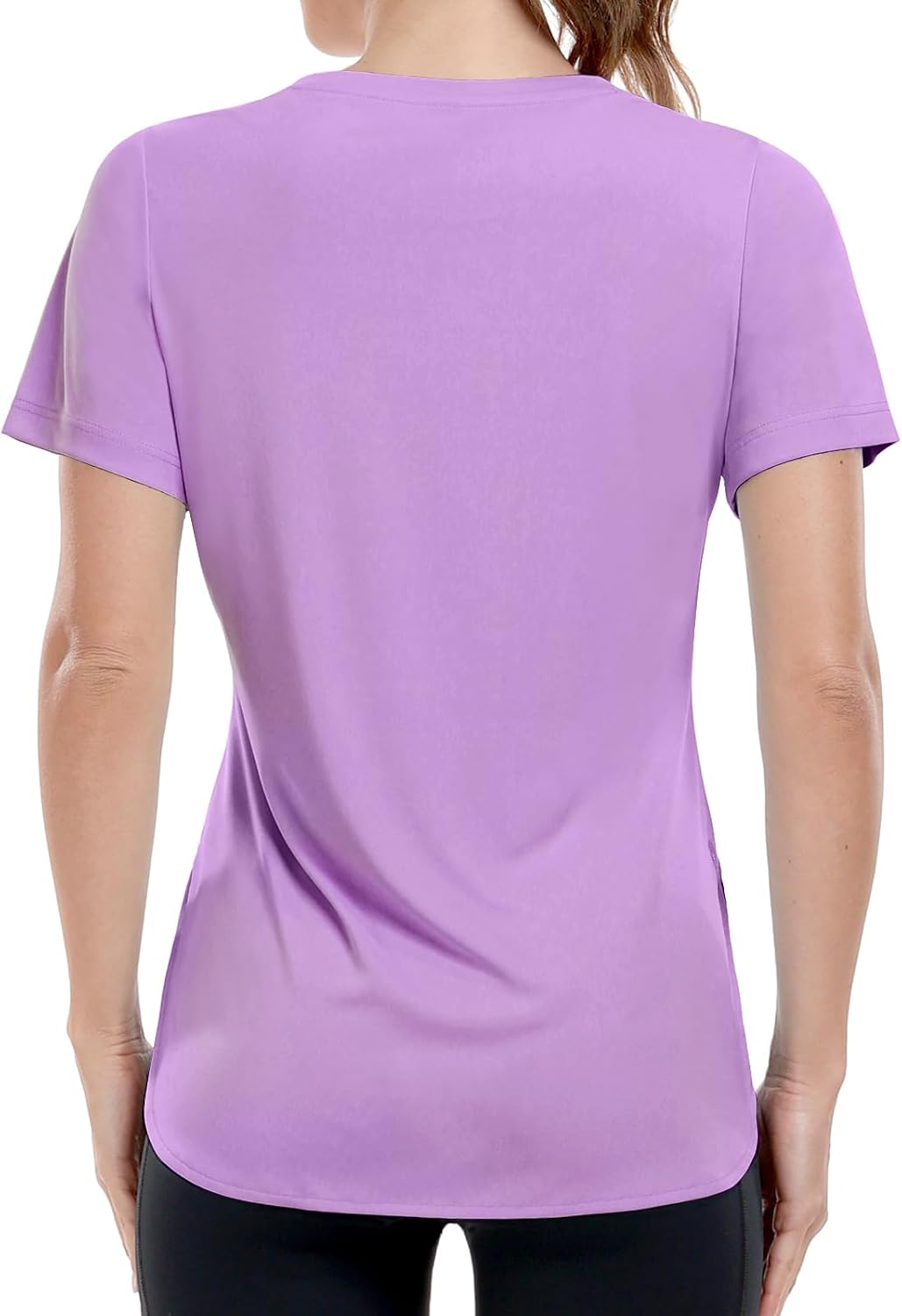 MIER Womens UPF 50+ Sun Protection Workout Tops Short Sleeve UV SPF T-Shirts for Athletic Gym Exercise Yoga, Dry Fit