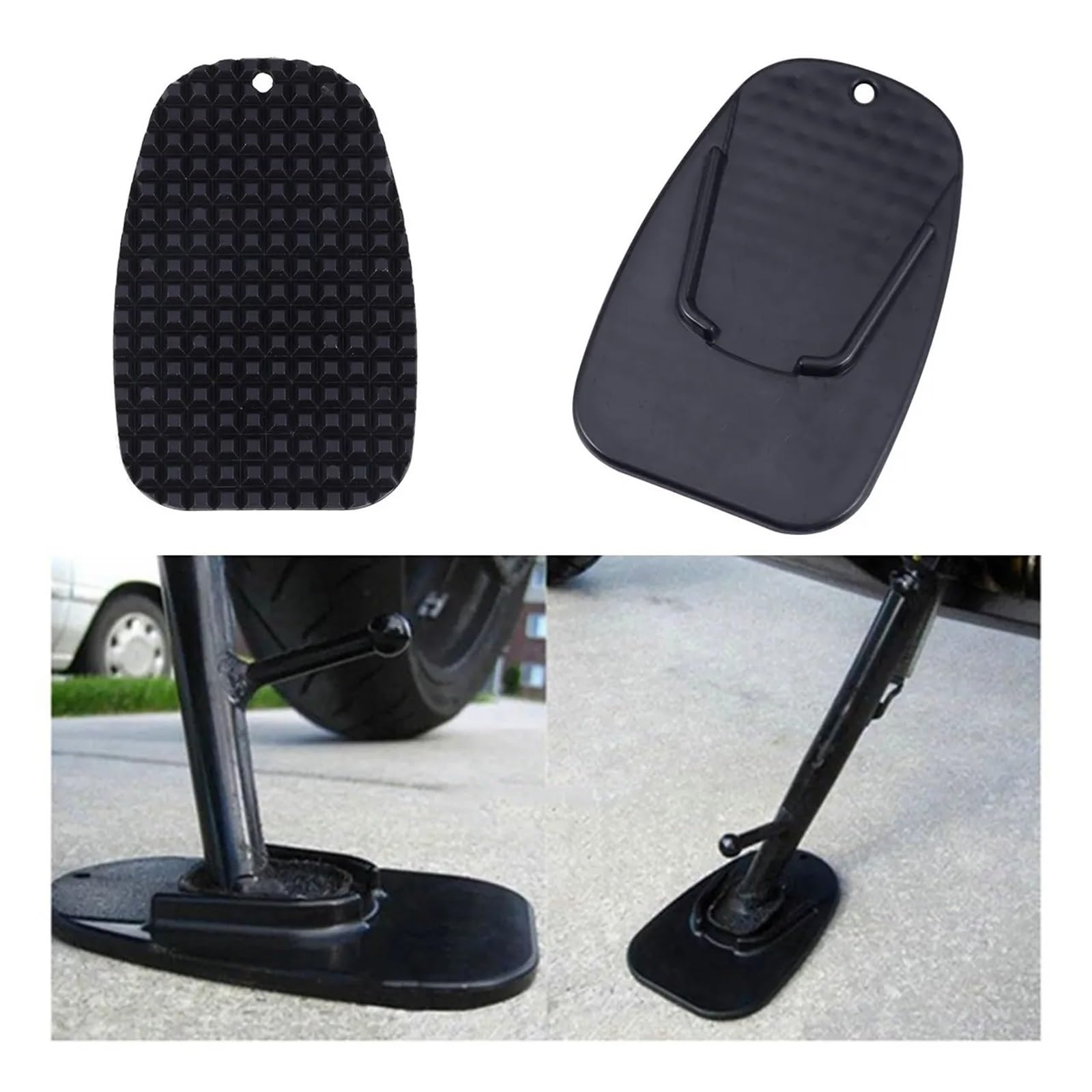 Placa de soporte para motocicleta para superficies irregulares Almohadilla