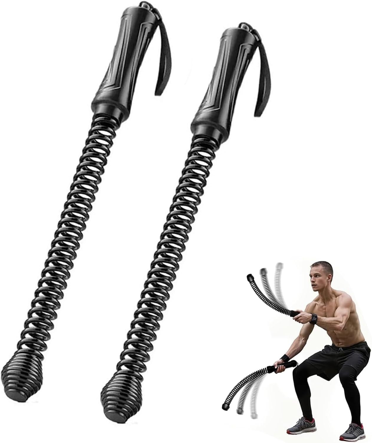 Ropeless Battle Ropes for Home Gym,Portable Cordless Training Rope ...