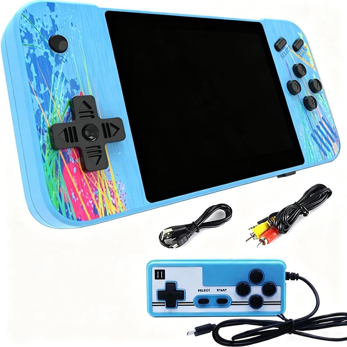 Mini-Spielkonsole Gameboy, Retro Spielekonsole, Unterstützt 2 Spieler und Kann an Den Fernseher Angeschlossen Werden, Vorinstalliert mit 800 Klassischen Spielen, 3,5-Zoll-LCD-Bildschirm