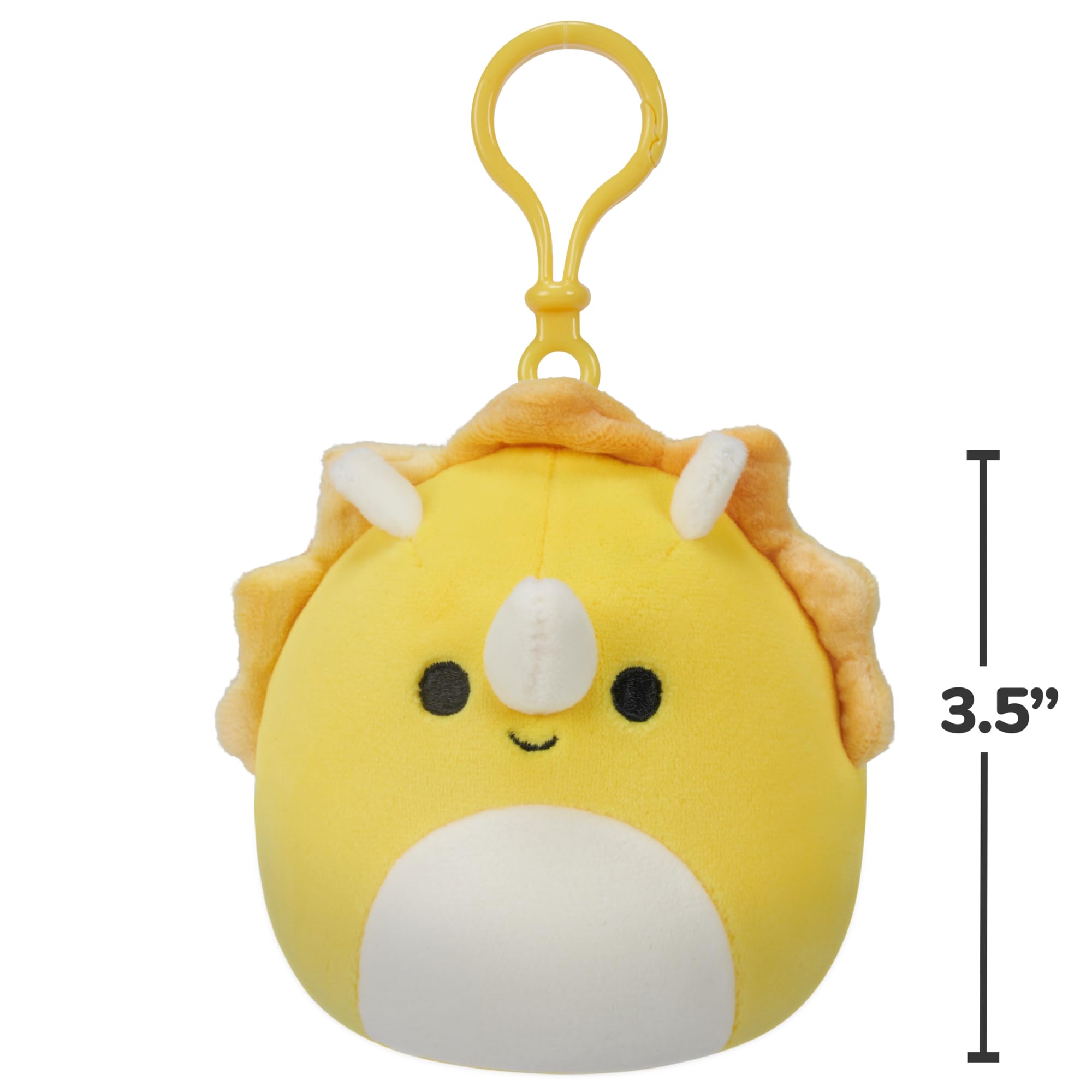 Squishmallows Lancaster 3.5" Clip-On Plush, Yellow - Image 2