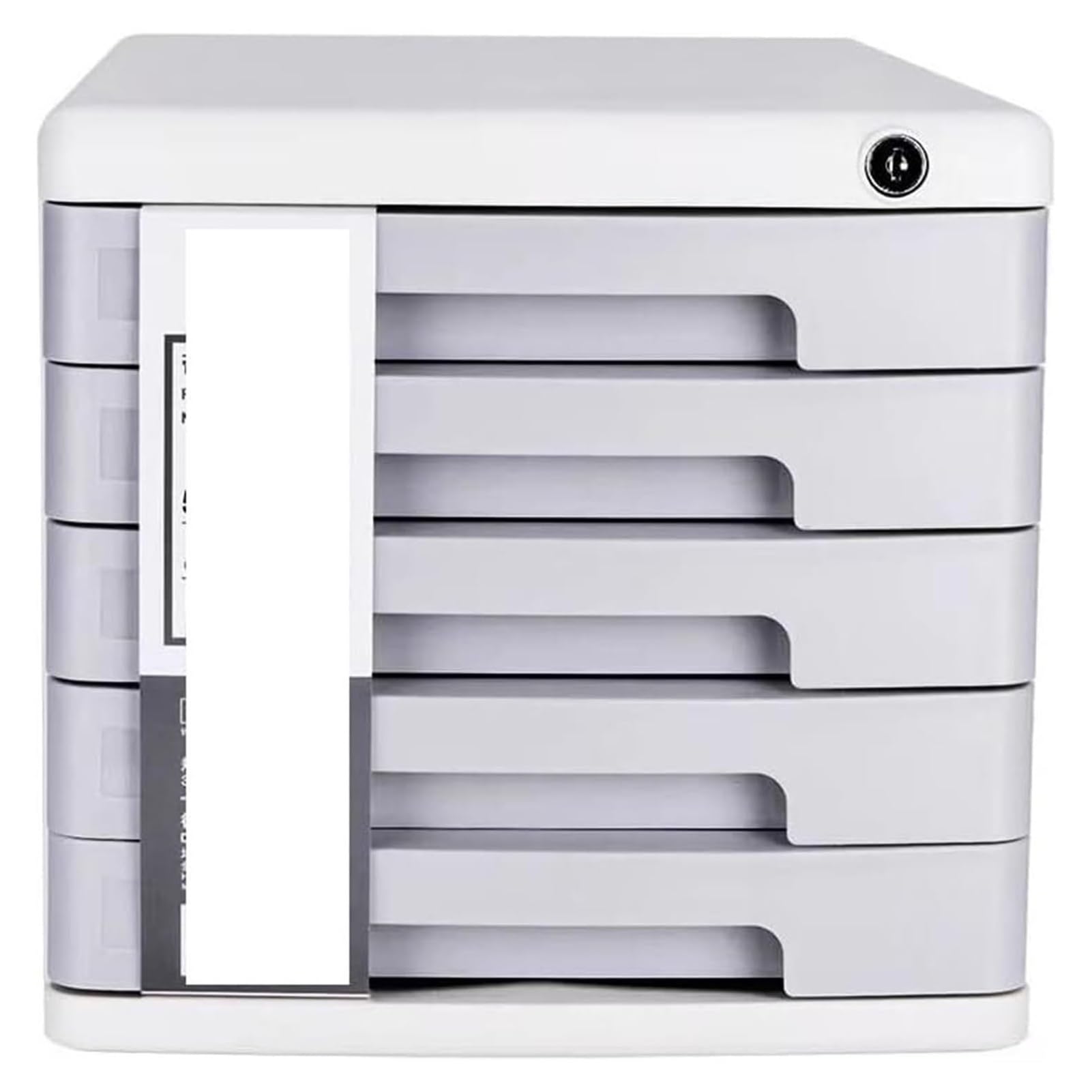Archivador De Escritorio De 5 Capas, Organizador De Archivos, Cajón De Almacenamiento De Plástico A4 con Cerradura, Cajones Organizadores De Escritorio para Mue