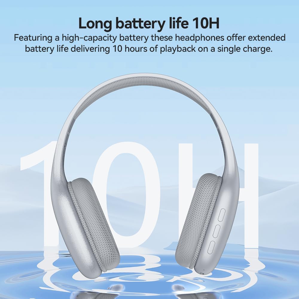 Fone De Ouvido Sem Fio Headset Bluetooth 5.3, Esportivos Headphone Prata 6 61mAWzNpV7L. AC SL1000