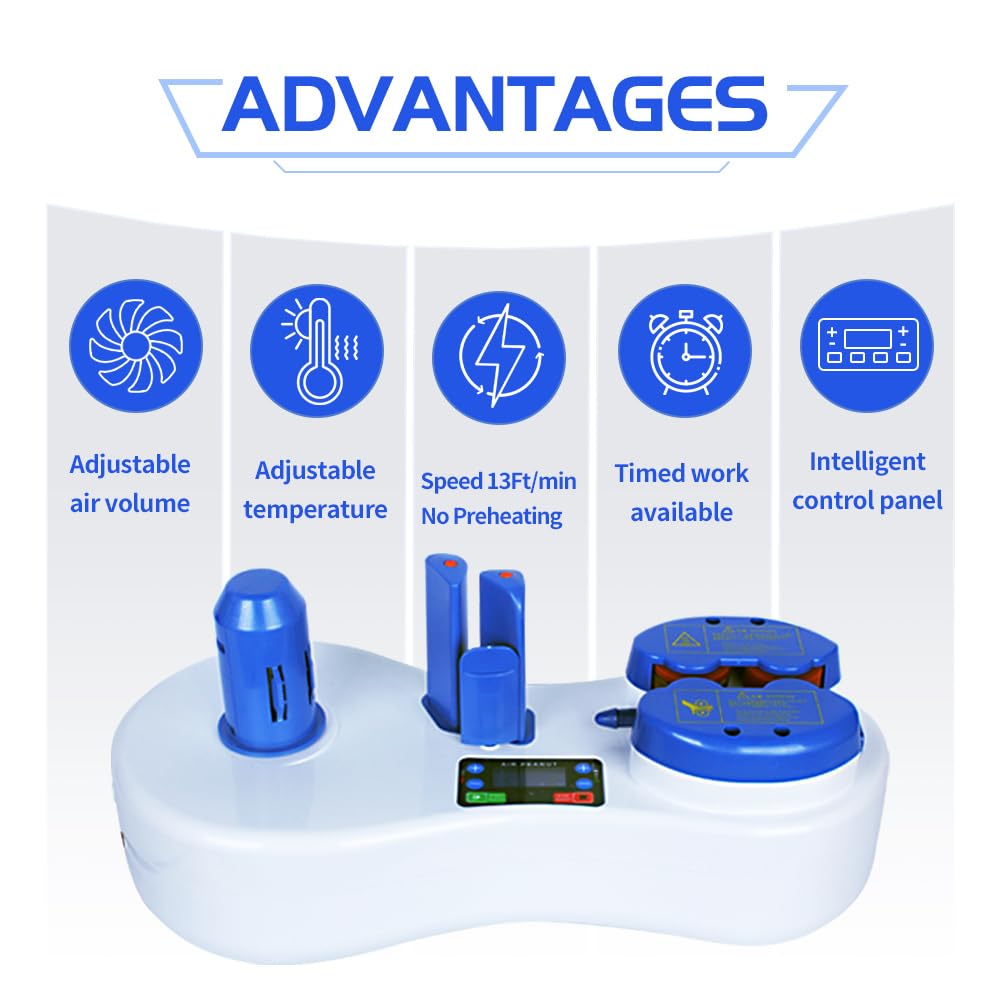 Air Cushion Machine,SKYCENX EA150NB Packing Machine,Seals At 26 Ft/Min Wind,Adjust Temperature Range 60°C To 180°C,With 1 Test Air Bubble Wrap