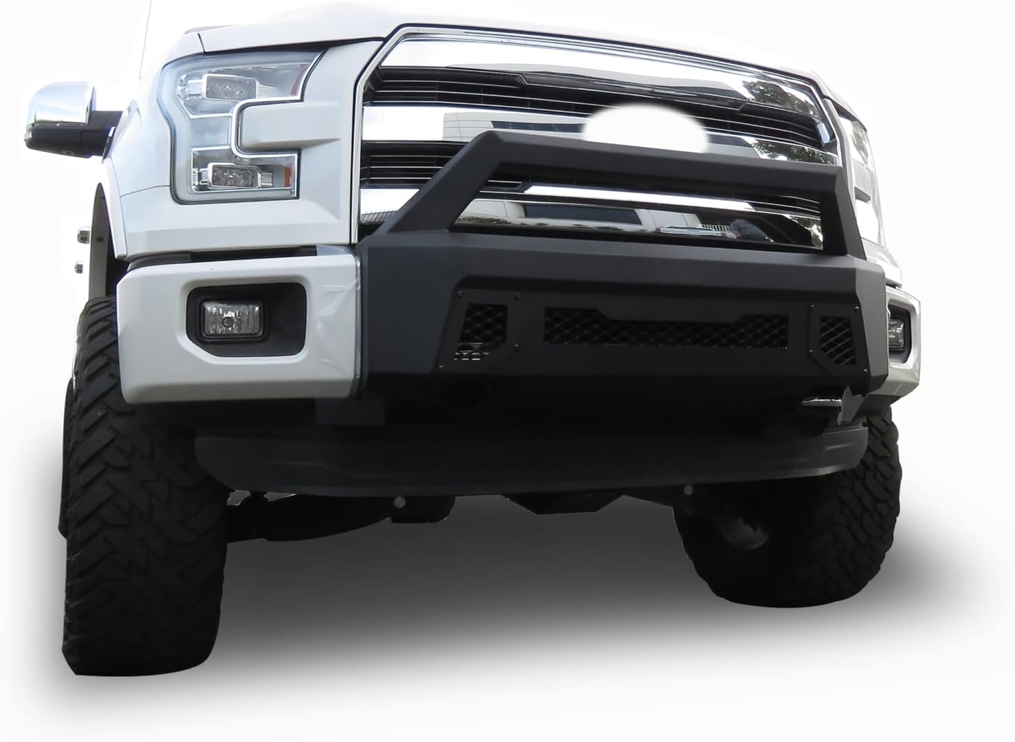 Black Horse Armour III Light Duty Front Bumper Textured Black Compatible with 2015-2017 Ford F-150-AR3LD40NL