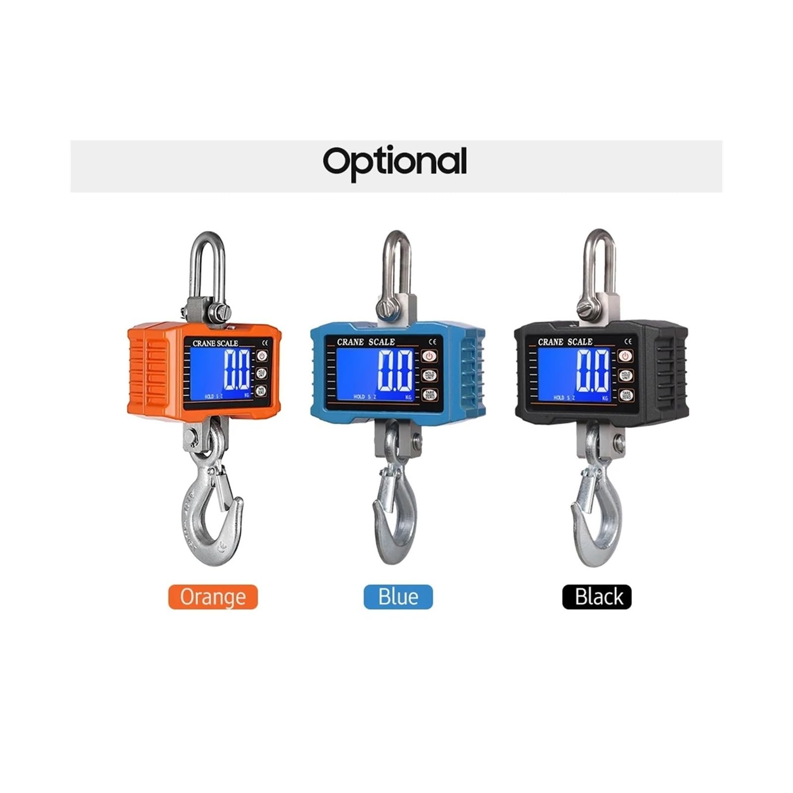 Bilancia sospesa, 1000kg/2204lb Bilancia digitale sospesa per gru | Dotata di display digitale leggibile e struttura robusta per cantieri e sollevamento industriale.