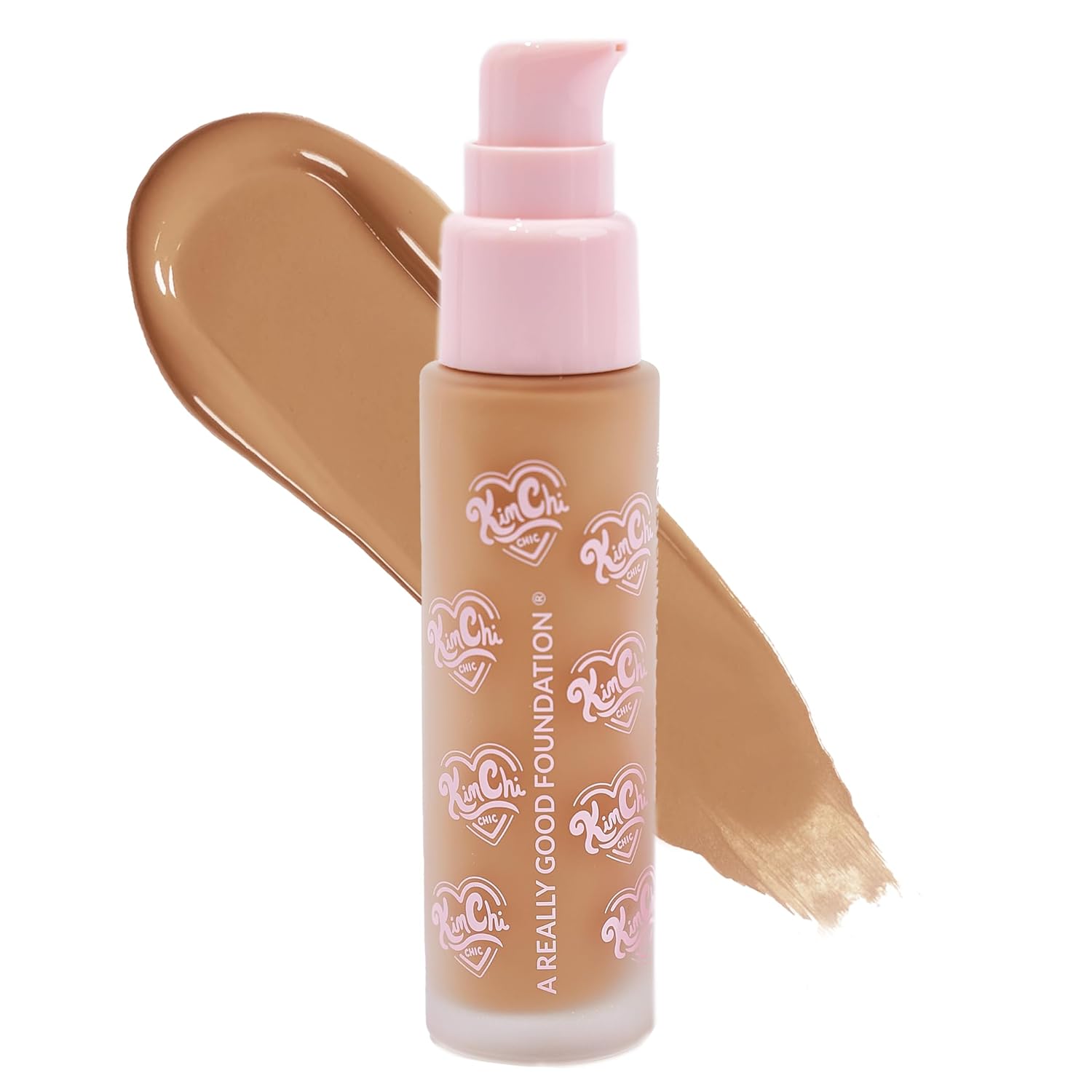 KimChiChic Beauty A Really Good Foundation | Medium to Full Coverage Makeup | Long-Lasting, Lightweight Formula | Vegan & Cruelty-Free, 1.0 fl. oz, 117M Medium + Neutral Undertones