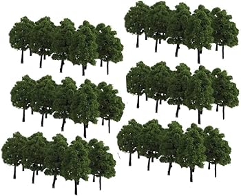 Amazon | 3.5cm 30本入 鉄道模型用 樹木 森林 Nゲージ ジオラマ