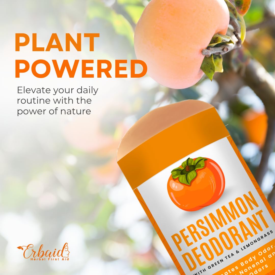 Persimmon Deodorant – All-Natural Whole Body Deodorant for Women and Men – Japanese Persimmon Extract Helps to Eliminate Body Odor and Old People Smell – Extra Strength, Aluminum Free, Long Lasting - Image 7