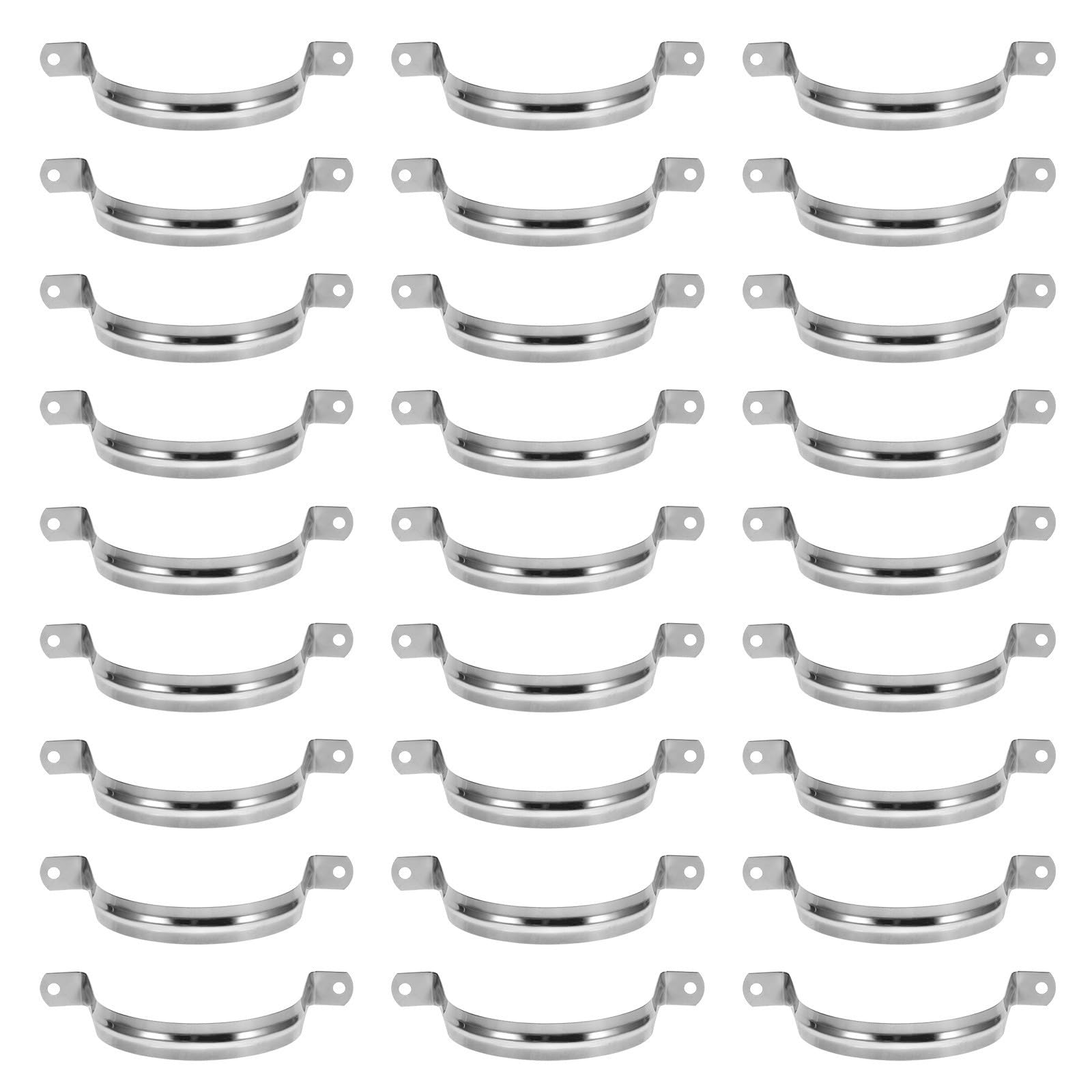 100 Pièces Collier de Serrage pour Tube en Acier Inoxydable