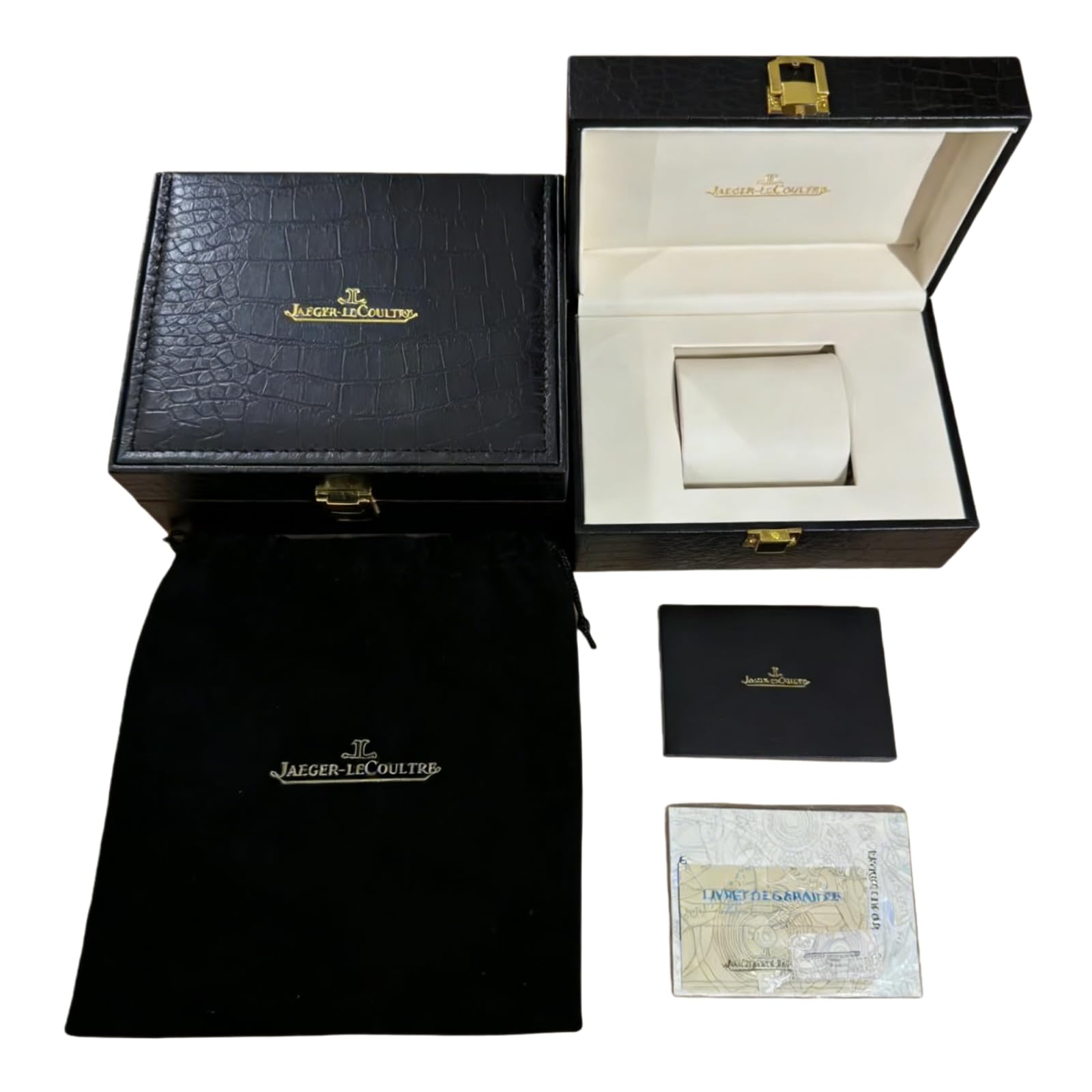 Vetrina Espositrice Orologi Slot Singolo Scatola Rettangolare Nera Cuscino Interno Morbido per Jaeger-LeCoultre