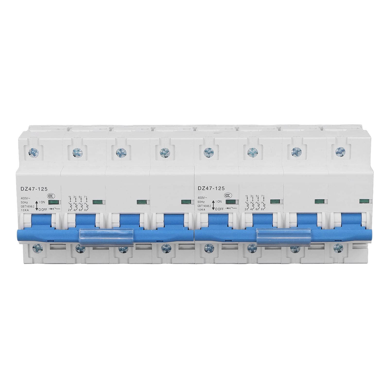Aramox Disyuntor de Enclavamiento Interruptor de Transferencia Manual de Doble Potencia de PVC AC400V 4P Más 4P 10KA para Hospitales, Bancos, Sistemas contra Incendios y Edificios con Montaje en