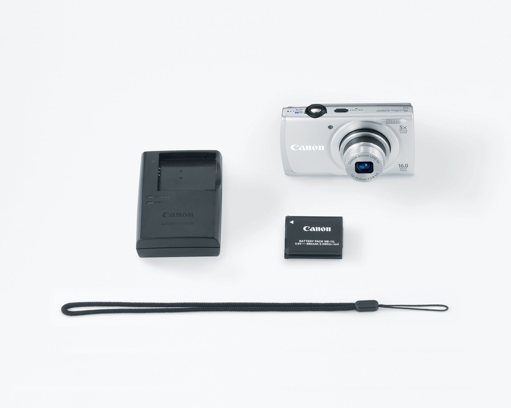 Canon PowerShot A2600 is 16.0 MP Digital Camera with 5X Optical 
