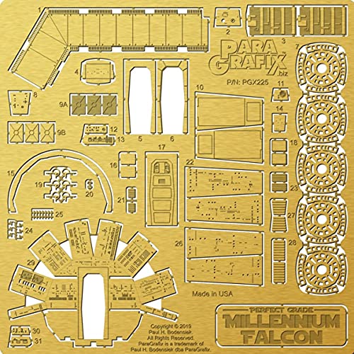 BIBNY Paragrafix 1/72 Scale Perfect Grade Falcon Photoetch Set PGX225