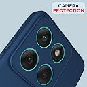 Pikkme Back Cover for Motorola Moto Edge 60 5G / Motorola Moto Edge 60 Fusion 5G | Camera Protection Shockproof Soft Matte Silicone Bumper Case (Blue) gallery image