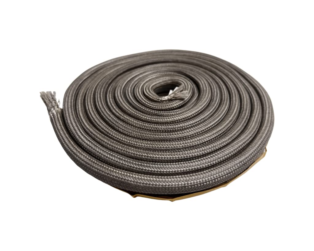 FireVikings Fireparts z wysokiej jakości samoprzylepną uszczelką do pieca kominkowego, 3 m, średnica 18 x 8 mm