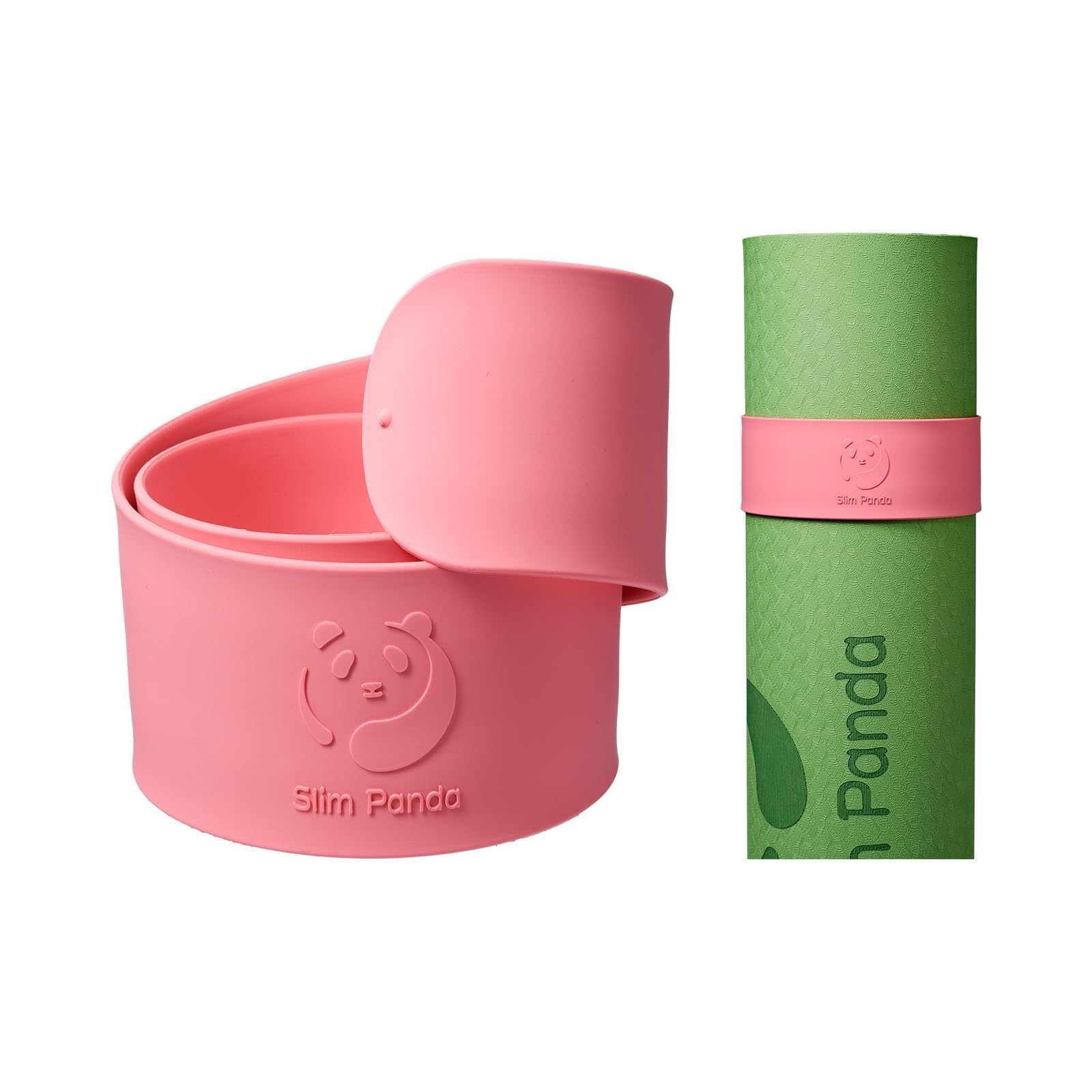 Slim Panda Yoga Mattenband,Yoga Mat Carrier is Designed to keep Your Yoga Mat Tightly Rolled in Seconds, Fits Most Yoga Mats (60 cm L x 5 cm W)