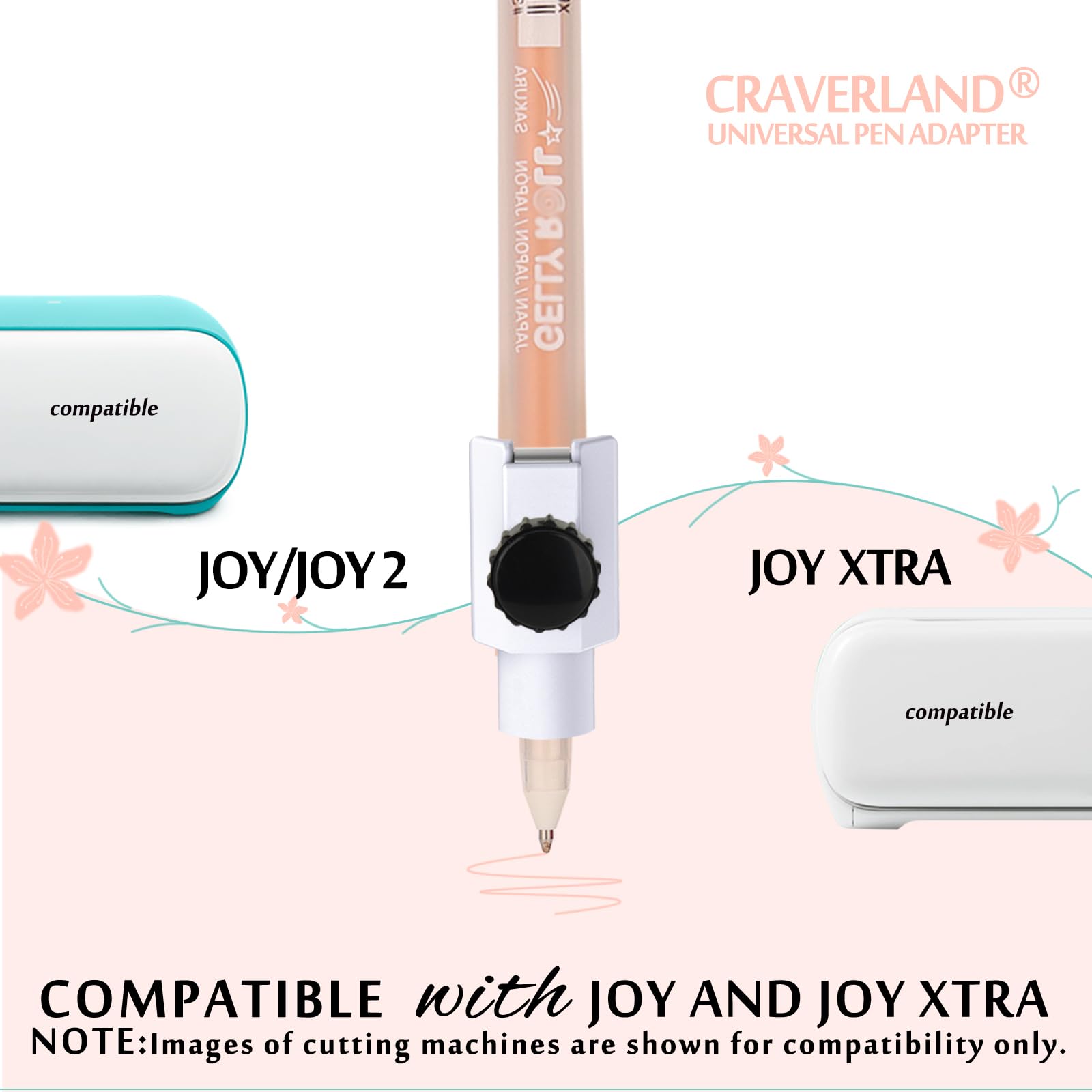 Set di adattatori universali compatibili con Cricut Joy e Joy Xtra, adatto a tutte le penne con punte dure sotto 0,47"
