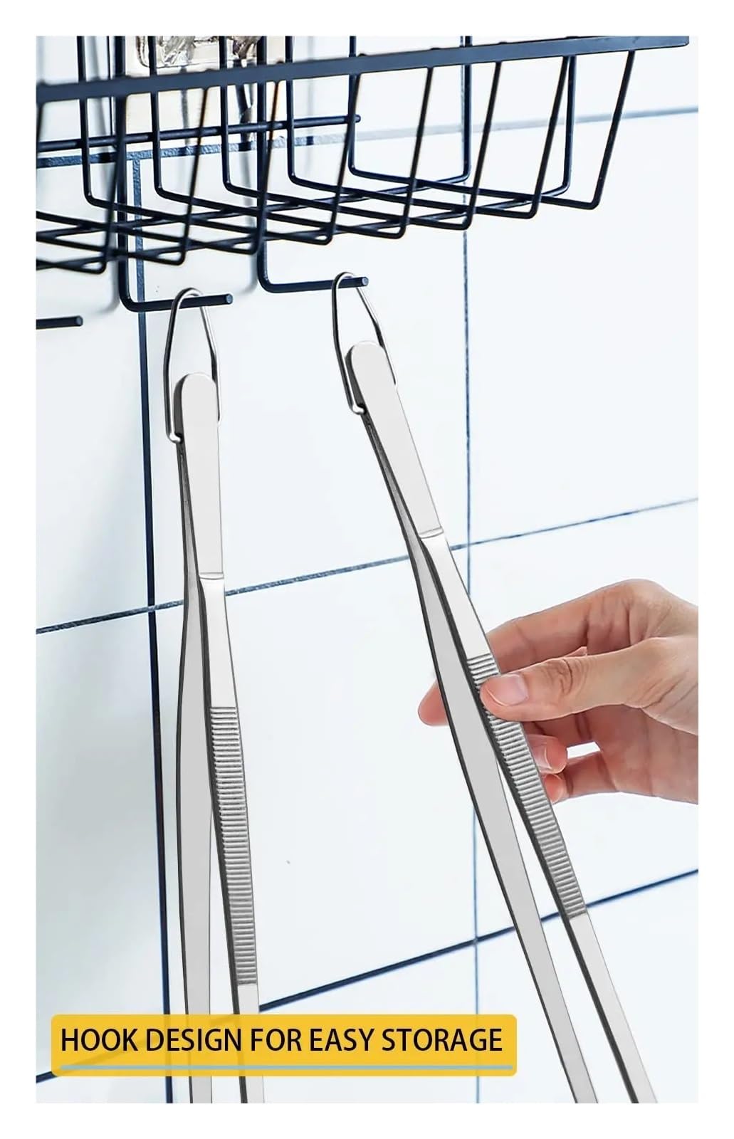 2 unids/set pinzas de cocina acero inoxidable 12 pulgadas finas Extra larga for comida mar y barbacoa