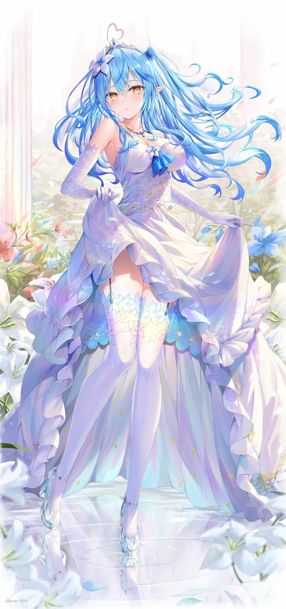 Amazon.co.jp: ホロライブ 雪花ラミィ ウェディングドレス等身大 
