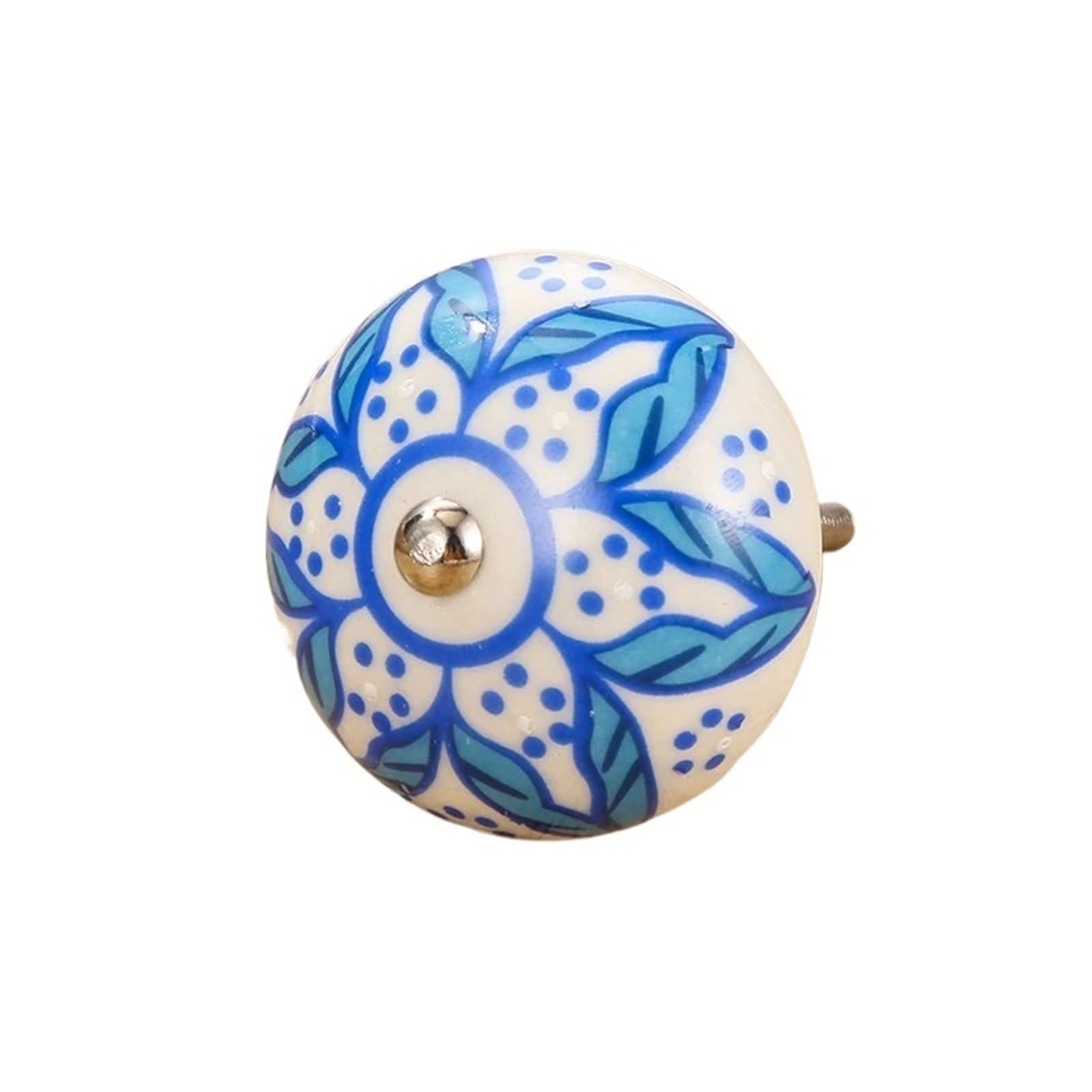 Wlihdb Color 1 5Pairs Multicolor Ceramic Knobs Cupboard Cabinet Dresser And Furniture Antique Floral Drawer Handle Pull Door Knob For Chest Of Drawer(Color 1)