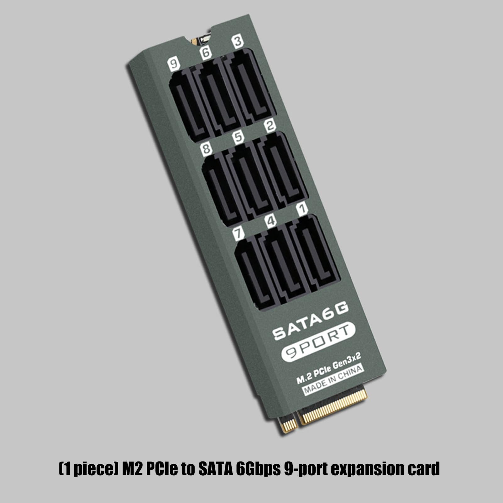 Scheda PCIe SATA3.0 a 9 porte da 6 Gbps con ASM1166 per archiviazione professionale in scheda di espansione di archiviazione workstation