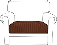 Vista 212 de Easy-Going Fundas Elásticas de 3 Piezas para Cojines de Sofá para Sofá Seccional Izquierdo/Derecho en Forma de L Chaise Lounge Funda de Asiento