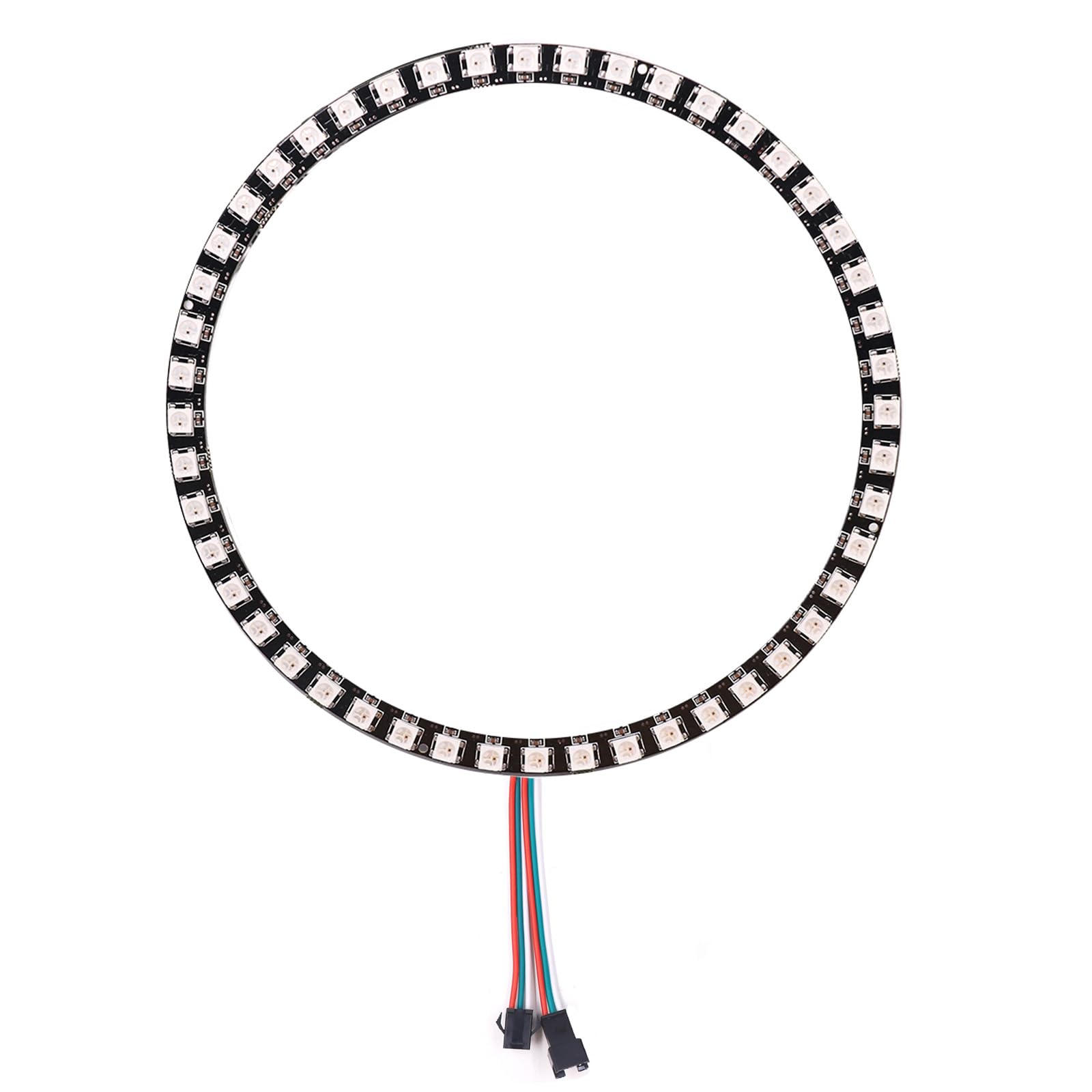 GQL 5V RGB LED Ring, WS2812 IC 5050 SMD Addressable Lights (48 Bits, Black Board)