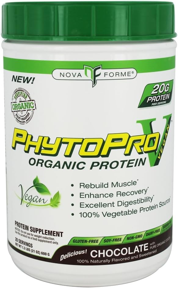 NovaForme PhytoPro-V Organic Protein Chocolate - 1.3 lbs