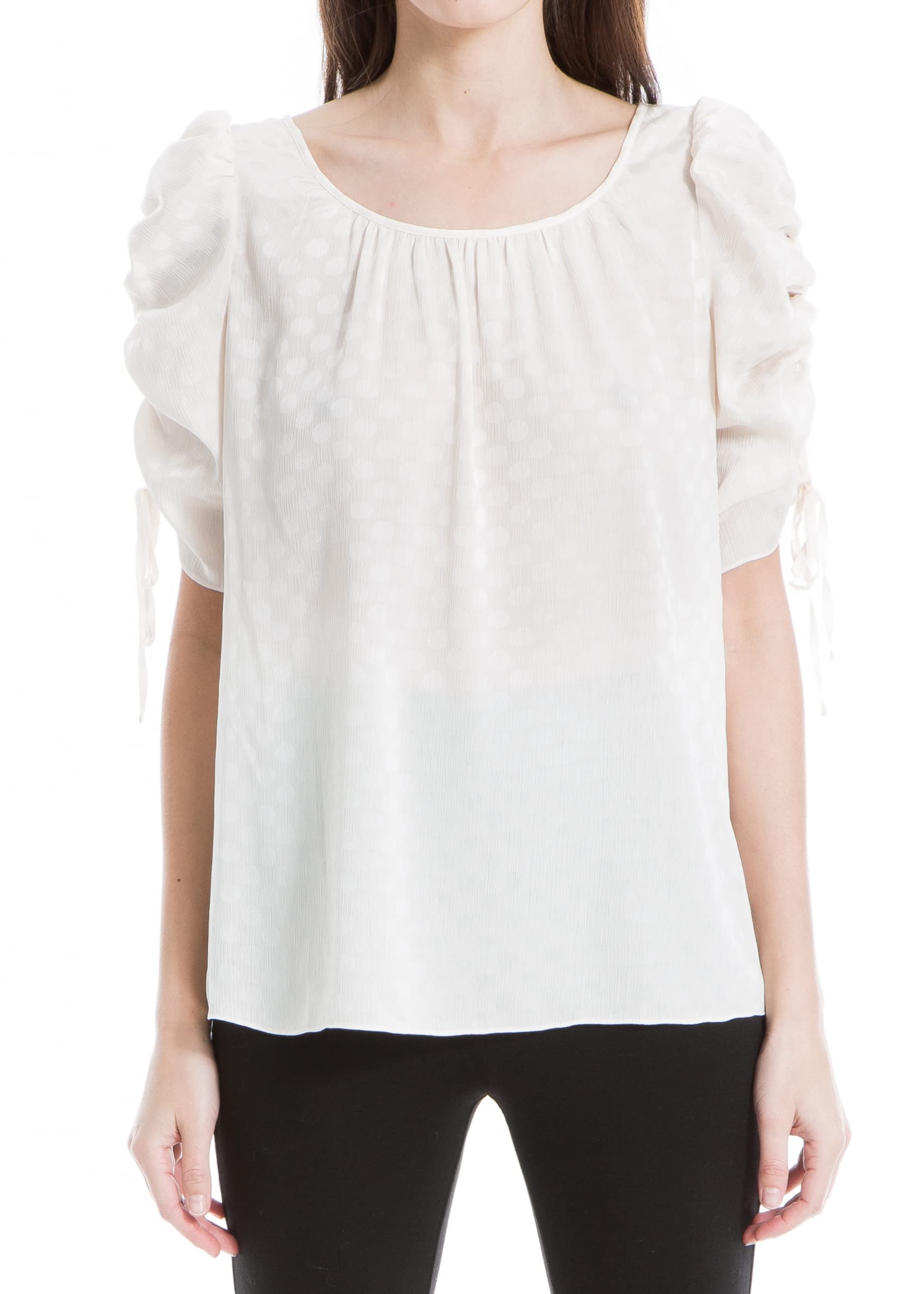 Max Studiowomens 3/4 Ruched Sleeve Blouse Blouse