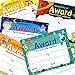 Fancy Land Certificate of Award Certificates 30 Pcs End of Year Graduation Student of Award Certificates with Stickers Classroom Students Supplies 8.5 X 11