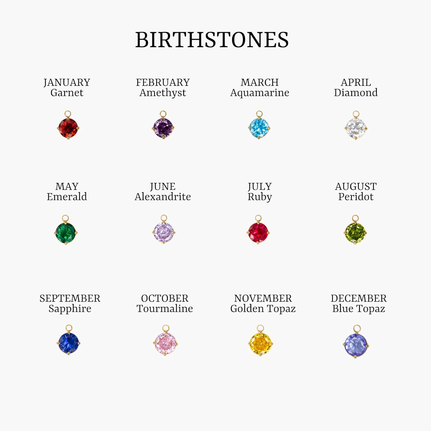 Gold Charm Necklace for Women, Build Your Own Custom Charm Necklace, Personalized Statement Gold Plated Pendant Charms, Paperclip Link Chain, Handmade Jewelry Gift for Mom Women - Image 5