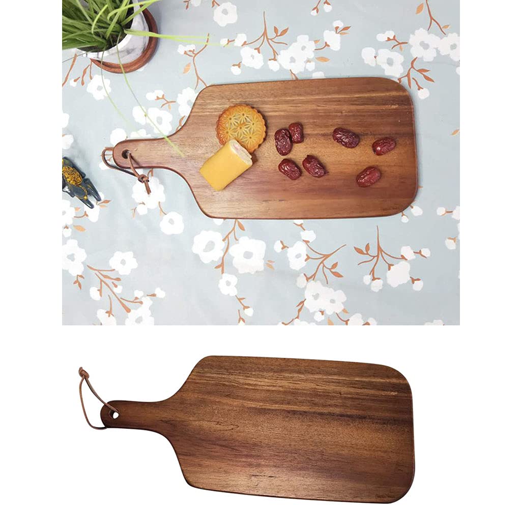 Amazon | Acacia 木製まな板 ハンドル付き 木製キッチンまな板 肉