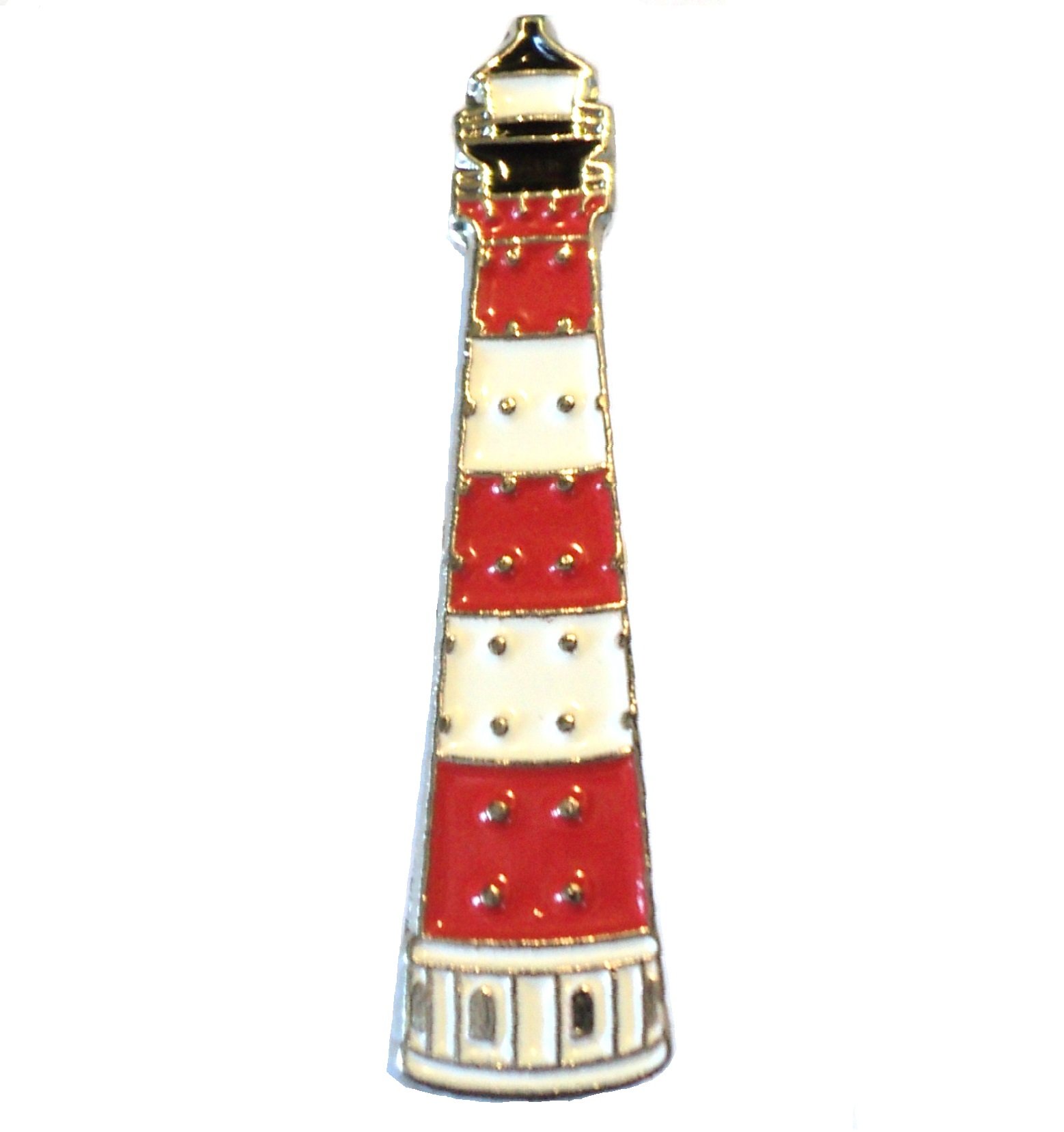 Lighthouse Navigational Aid Metal Enamel Badge Lapel Pin or Brooch