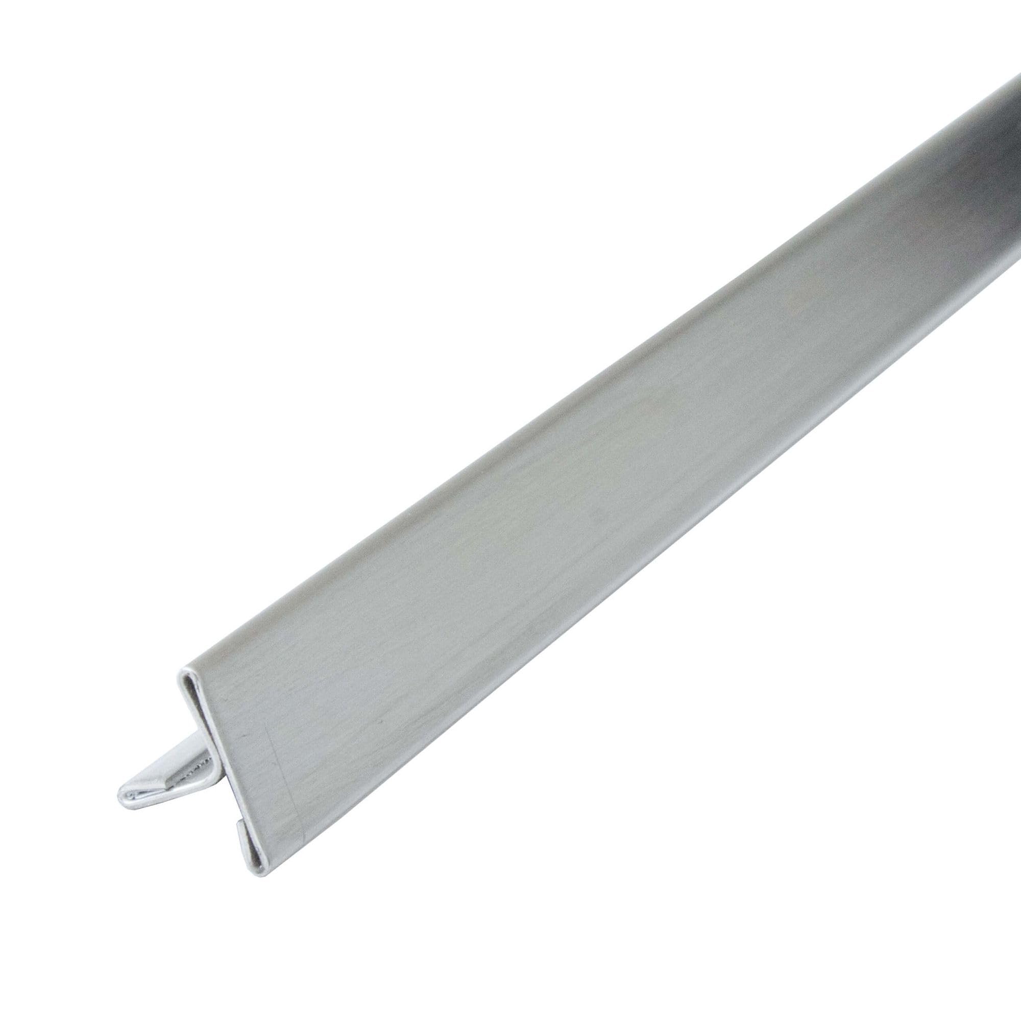 Dalsys T Profil Edelstahl – Fliesenschiene Gebürstet 2,5m x 15mm