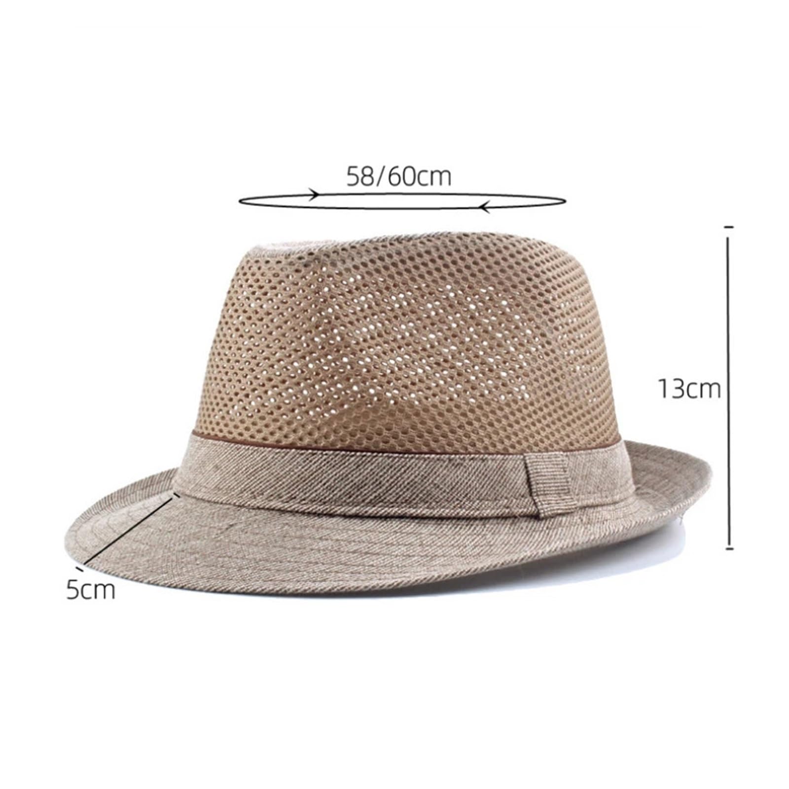 Cappello da Sole Estivo Cappello da Sole Estivo in Rete da Uomo con Protezione Solare e Viaggio in Spiaggia in Poliestere con Visiera Traspirante
