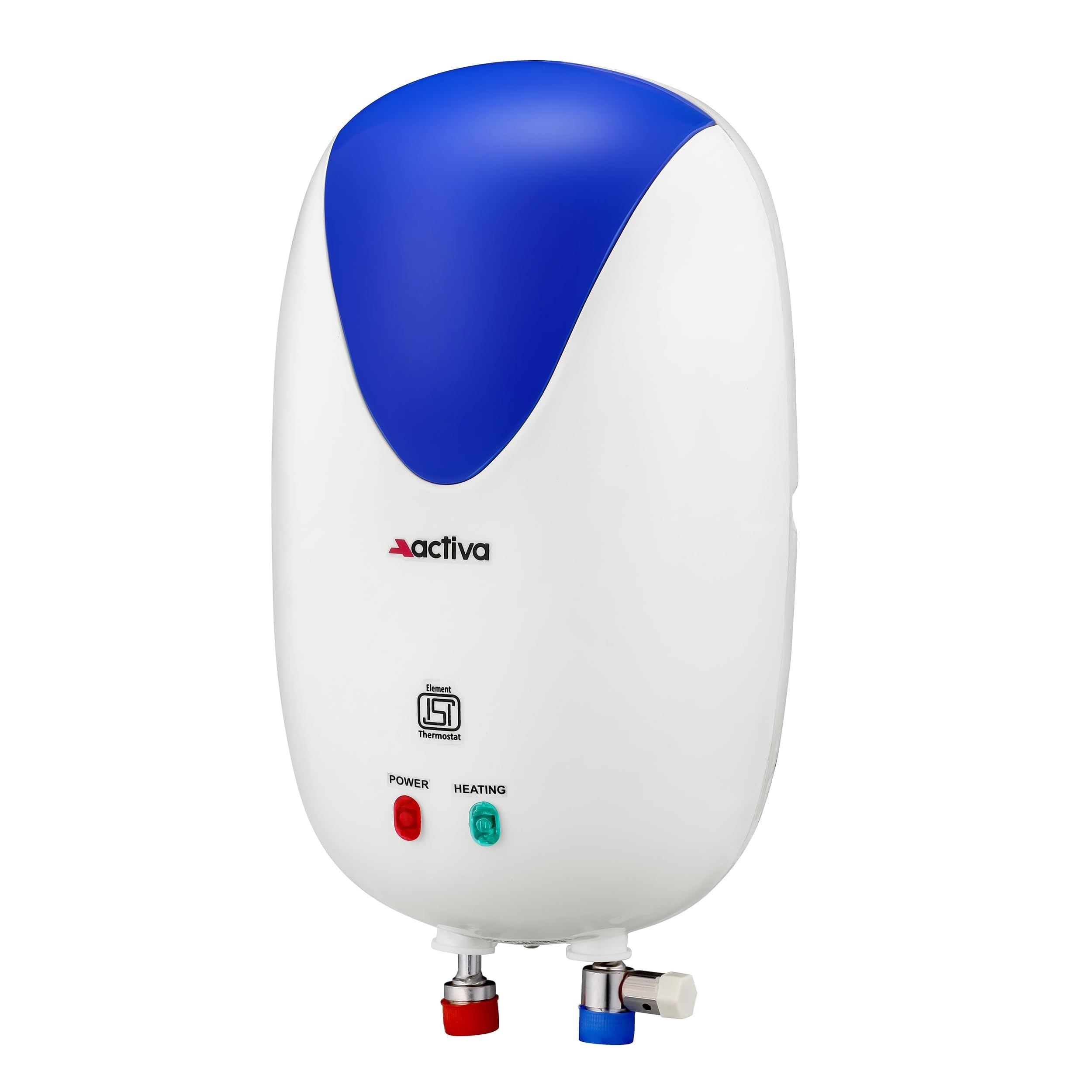 Buy ACTIVA Instant 3 LTR 3 KVA Special Anti Rust Coated 0.7 mm SS Tank  Geyser, Full Abs Body Premium White 5 Years Warranty Online at Low Prices  in India - Amazon.in