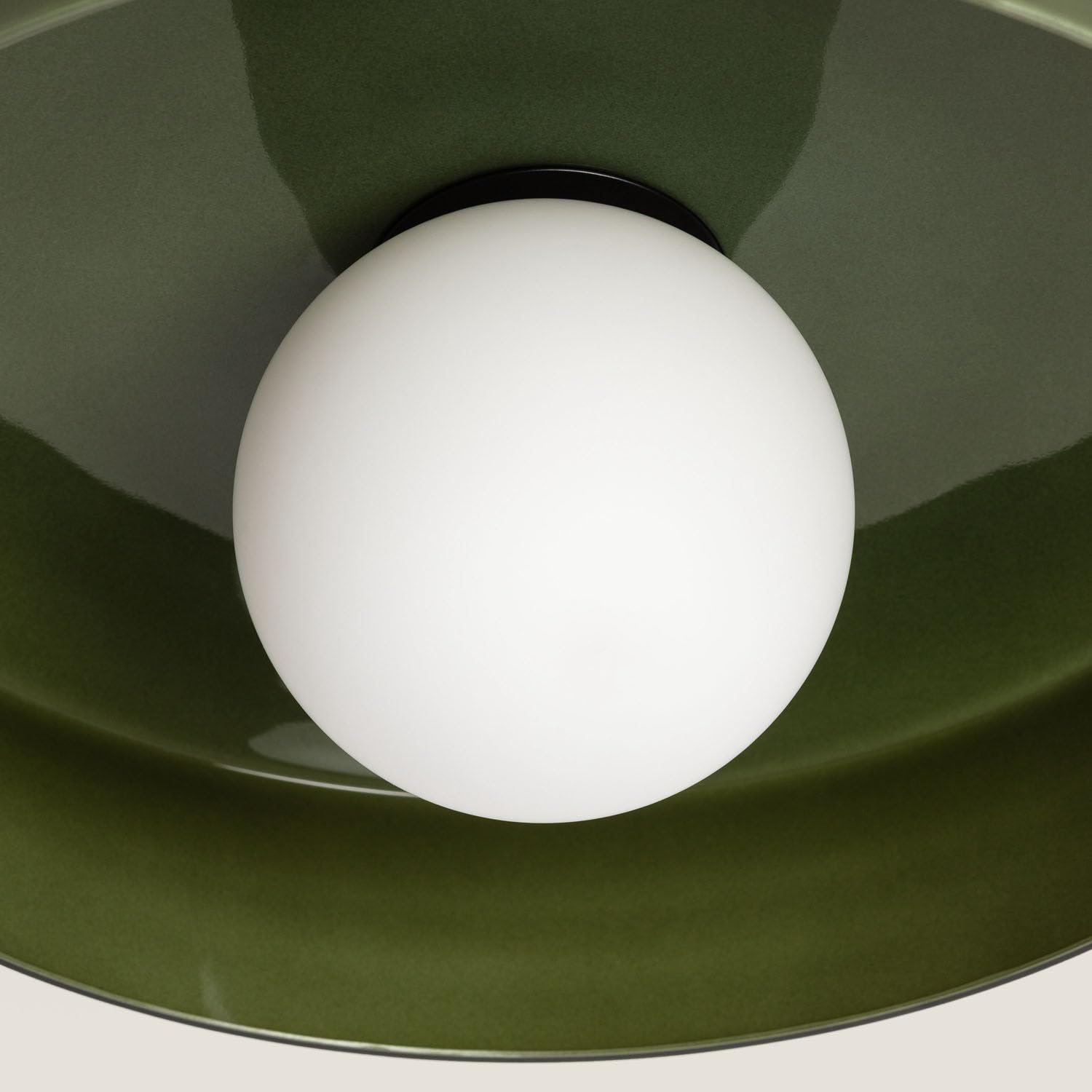 LEDKIA Plafón de Techo Cristal Elva S Verde | Ideal para Cocina, Comedor, Habitación