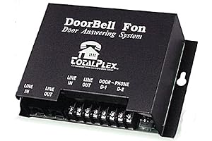 DoorbellBoa DoorBell 2 Way Audio Video DoorPhone Intercom with Electric Lock Release