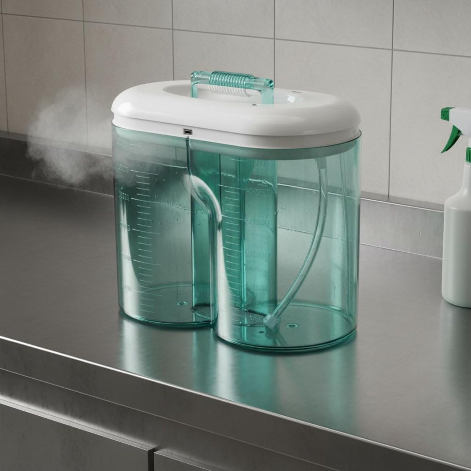 Dispositivo de Limpieza de Acuario Cambiador de Agua Sifón Eléctrico Bomba de Agua Alcance Extendido 50 Cm Botón PC Silicona Adecuado para Peceras