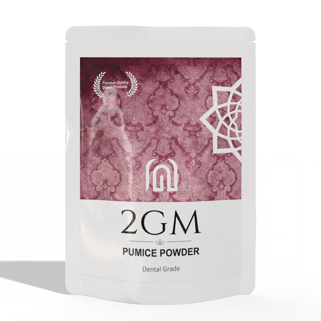 2GM Pumice Powder Fine Grade 1Kg for Dental Polishing and Mold Finishing | Gentle Abrasive for Teeth Cleaning, Denture Acrylic Smoothing, Prophylaxis Use, Dental Lab Consumable