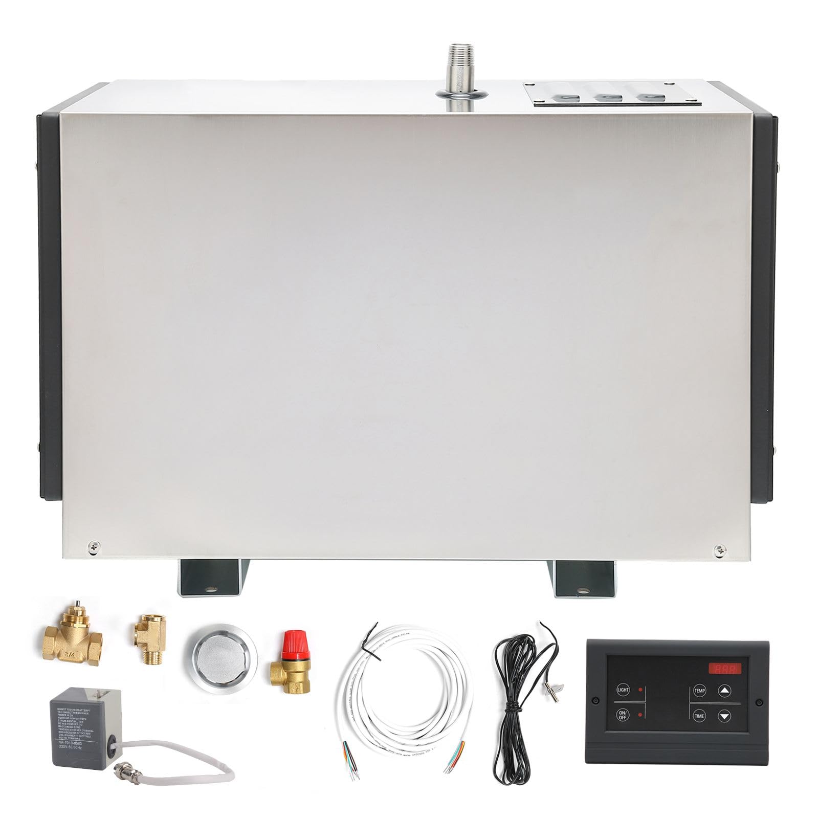 Yinhing Generator Pary o Mocy 9 KW do Domowego spa. Automatyczne odkamienianie. Zewnętrzny Kontroler ze Stali Nierdzewnej Zapewniający oszczędność Czasu i Temperatury