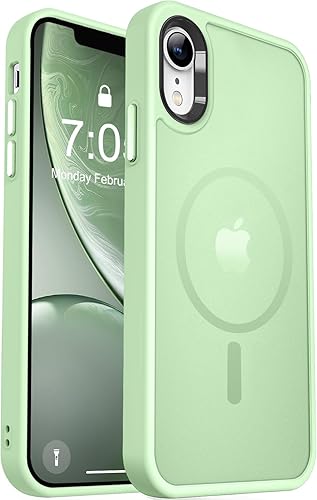 Vista 1223 de MOCCA - Funda magnética resistente para iPhone 11 de 6.1 pulgadas, compatible con MagSafe, protector de pantalla de vidrio + protector de lente