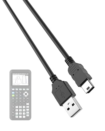 Ti 84 Plus CE Charger Cable for Texas Instruments TI84 Graphing Calculators