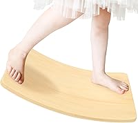 Vista 10 de Gentle Monster - Tabla de equilibrio oscilante de madera, juguete de madera natural Montessori para niños pequeños y adultos; juguete de aprendizaje